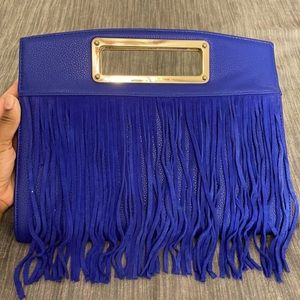 Like NEW royal blue clutch purse